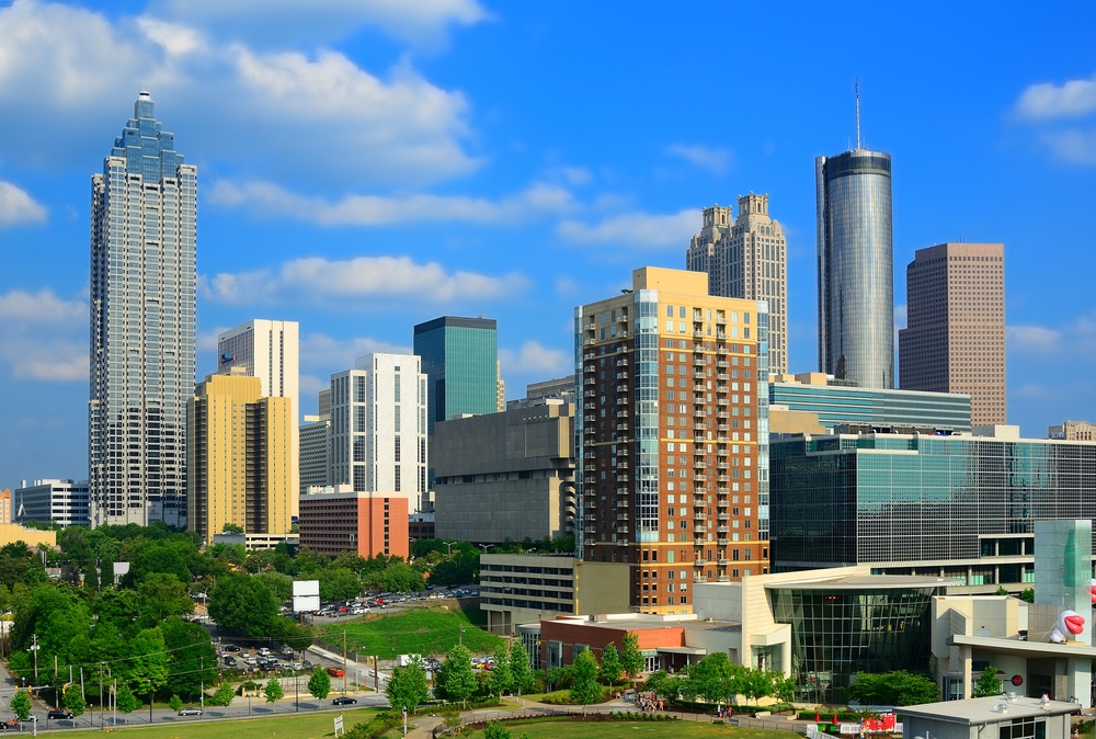 Downtown Atlanta, Georgia, skyline.